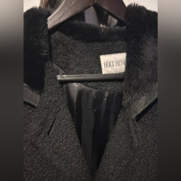 Holt Renfrew Made in Canada Mohair Wool Blend Coat - Picture 4 of 10